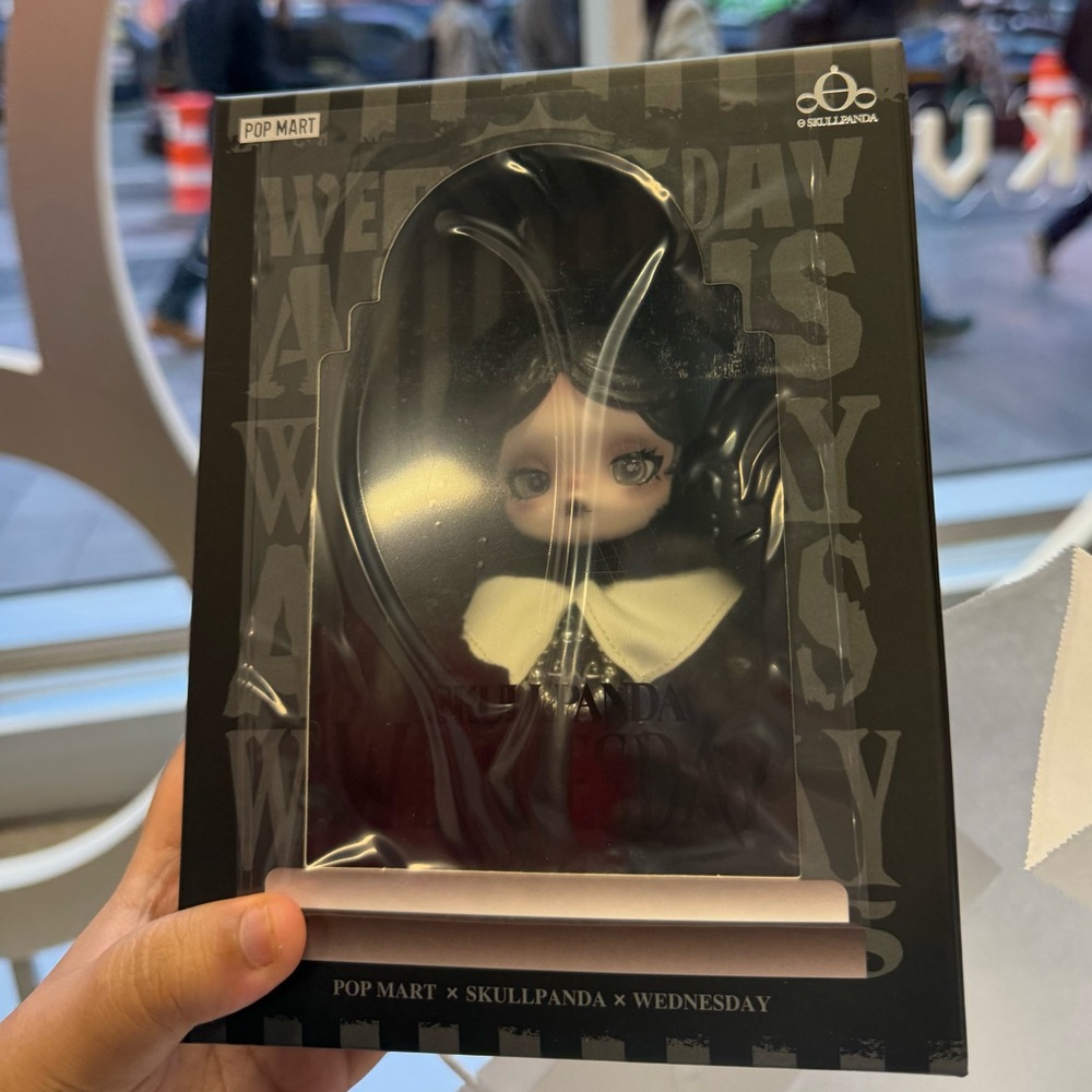 New POP MART Skullpanda Wednesday Classic Dress Version Popmart NYC Exclusive